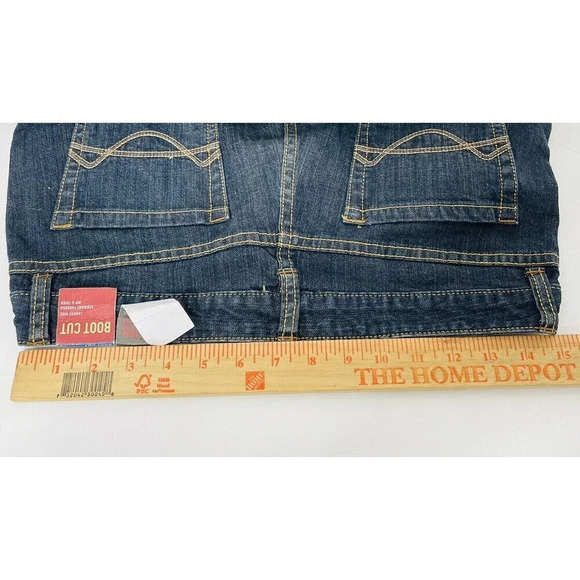 Mossimo Jeans Boot Cut sz 9 Lowest Rise Dark Wash Womens - Picture 11 of 14